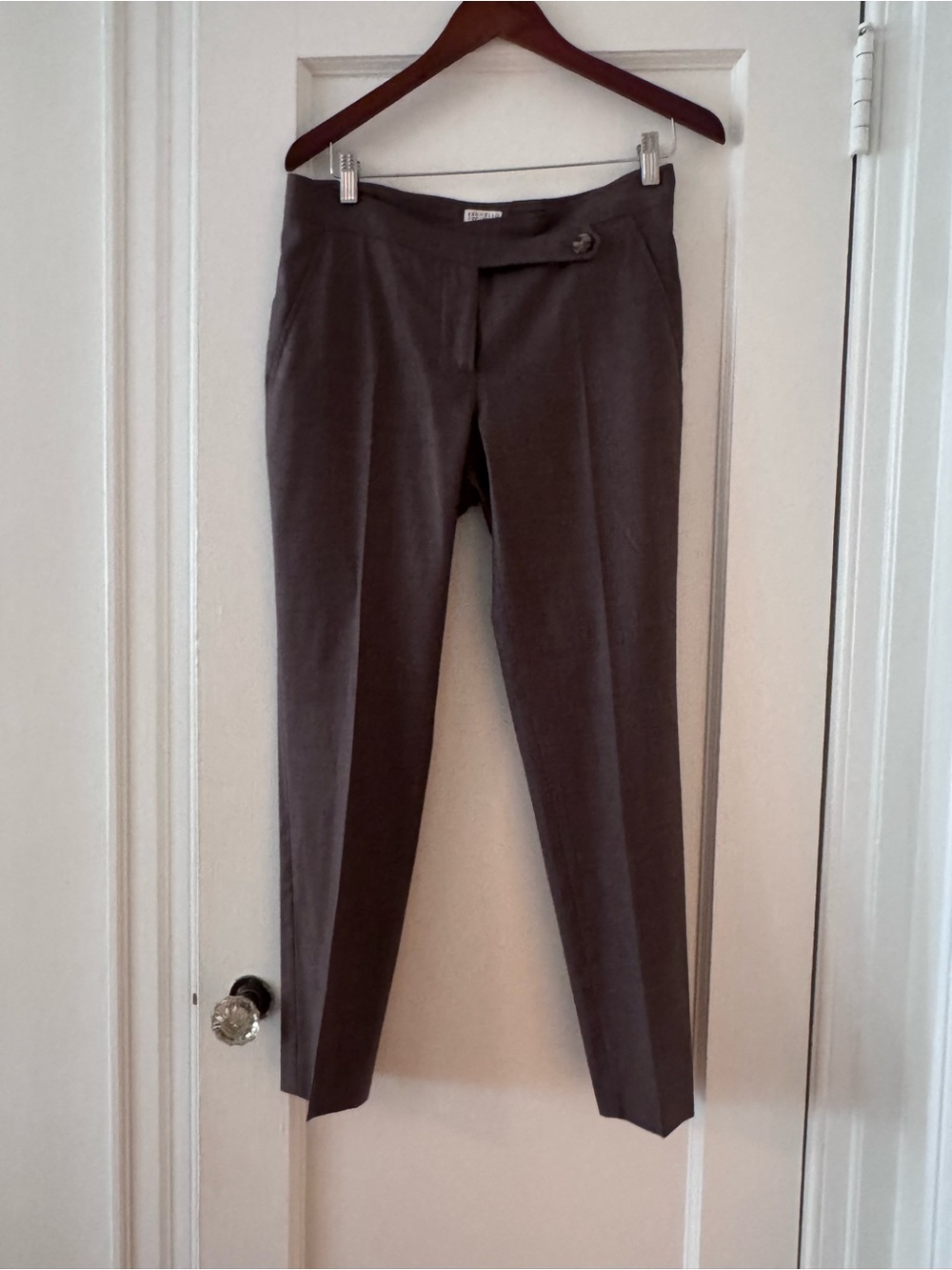Brunello Cucinelli Tailored Slim Trousers in Brown